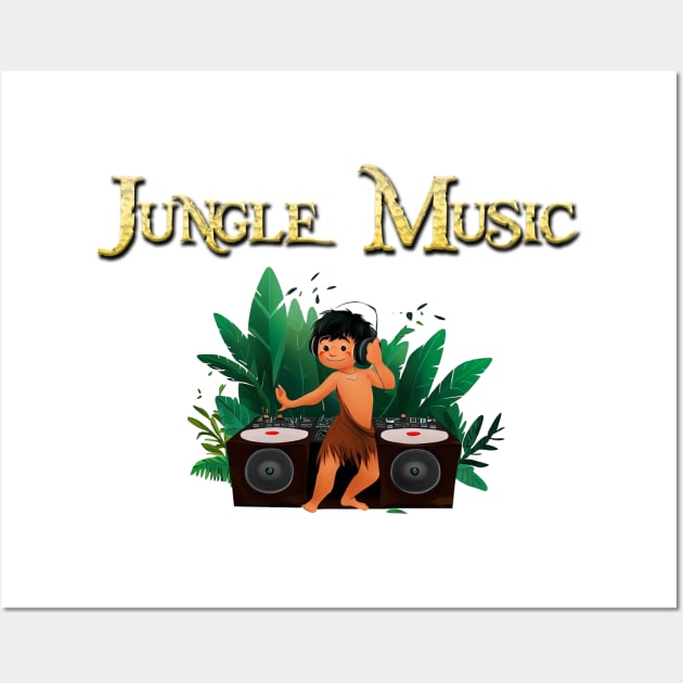 Jungle Music Mowgli Wall Art by PrintzStore